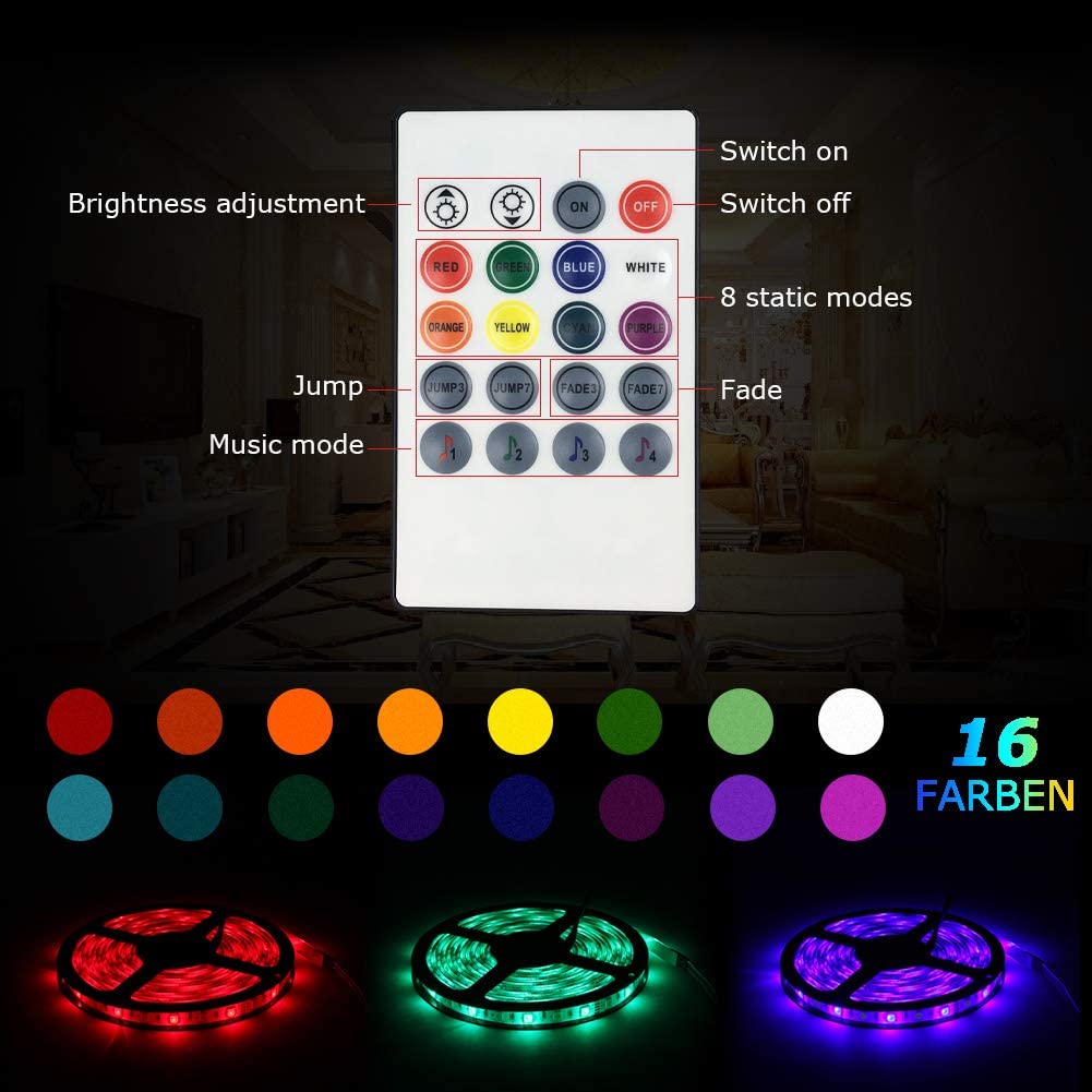 LED Strip Lights -Smart RGB Mood lighting 32.8 ft / 10 meters
