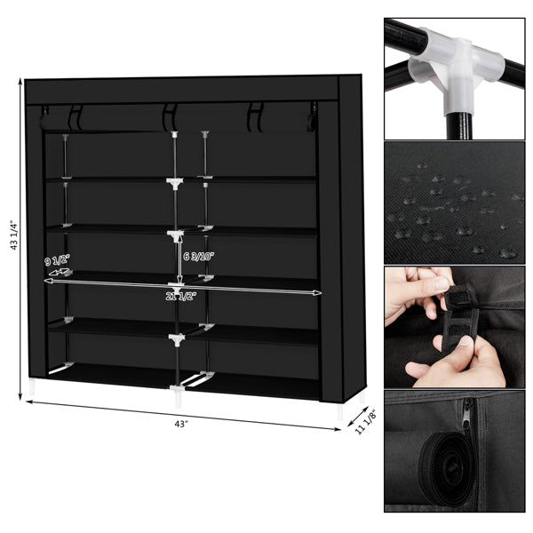 7-layer 14-cell Non-woven Shoe Cabinet