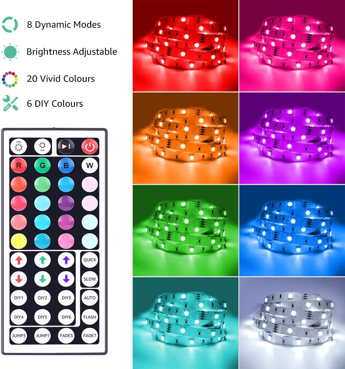 LED Strip Lights -Smart RGB Mood lighting 32.8 ft / 10 meters