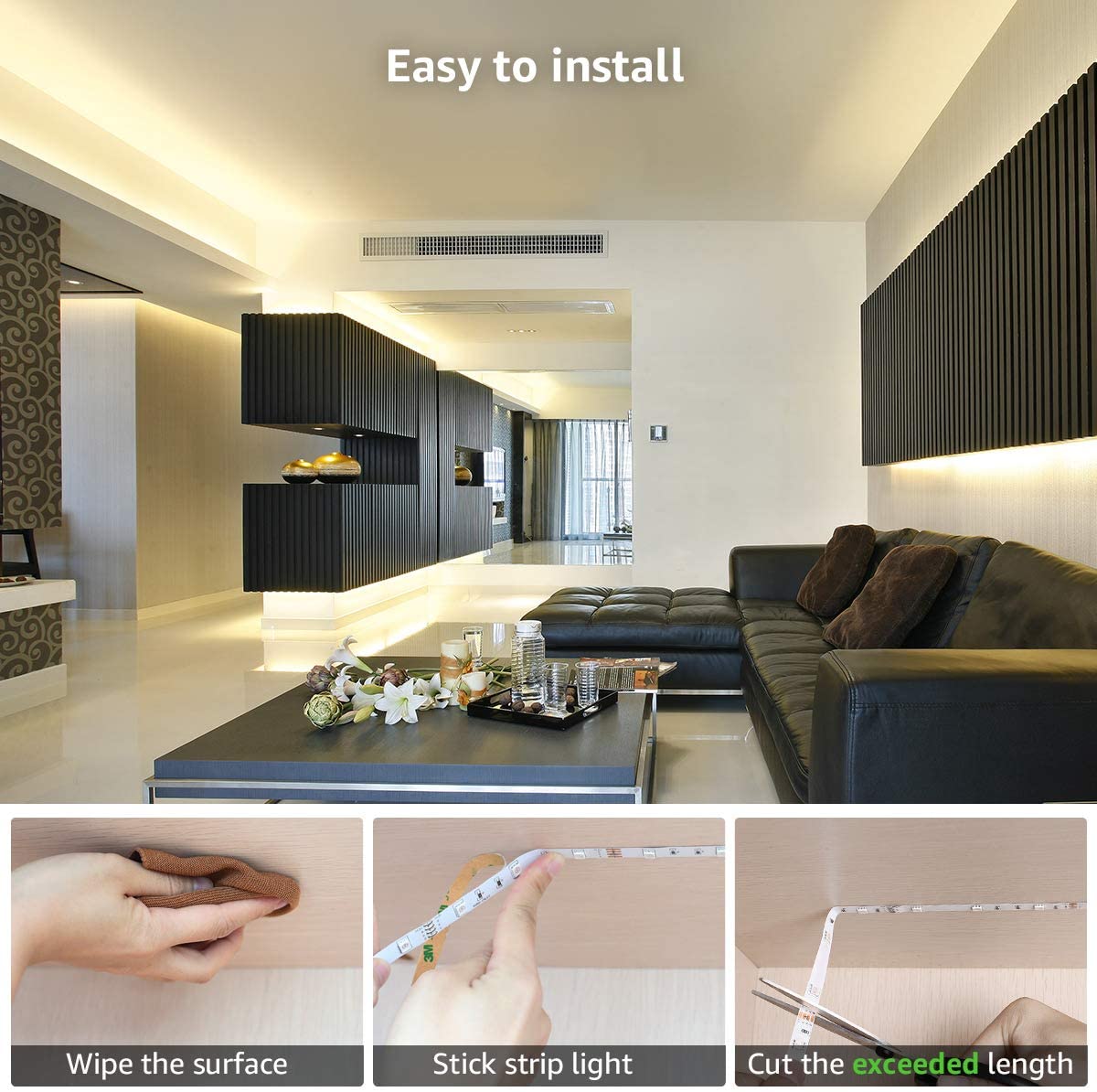 LED Strip Lights -Smart RGB Mood lighting 32.8 ft / 10 meters