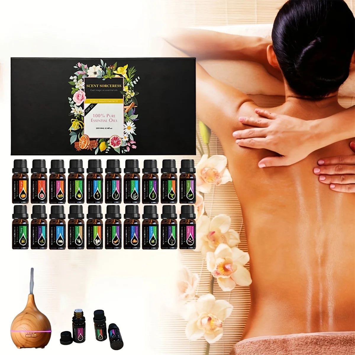 20Pcs/Set Classic Brand Essential Oil Set Lavender Eucalyptus Sweet