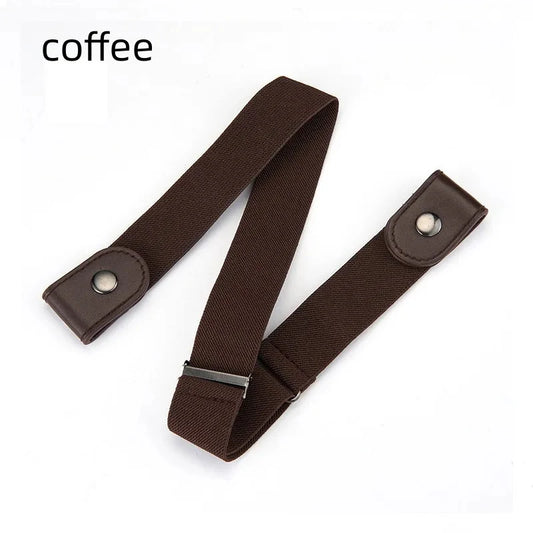 Buckle-Free Invisible Elastic Belt Adjustable Stretch Waist Band for