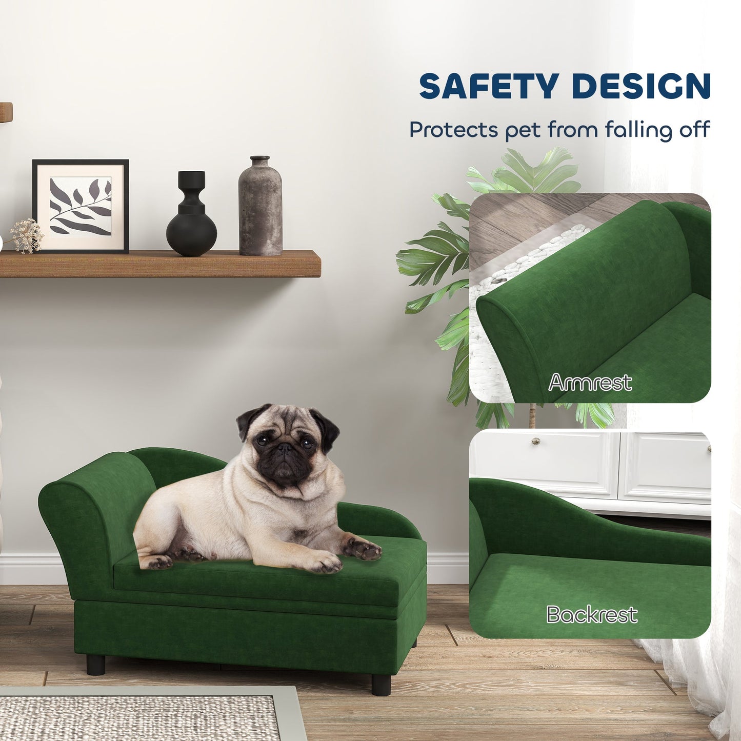 Pet Sofa Bed Couch with Storage